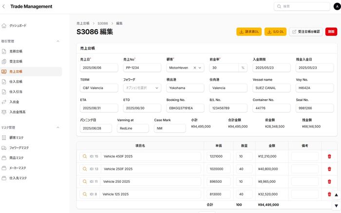 輸出管理システム